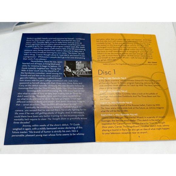 Johnny Carson Show 10 Episodes DVD 2 disc Rare Footage Memories Talk Show Host - Picture 8 of 10